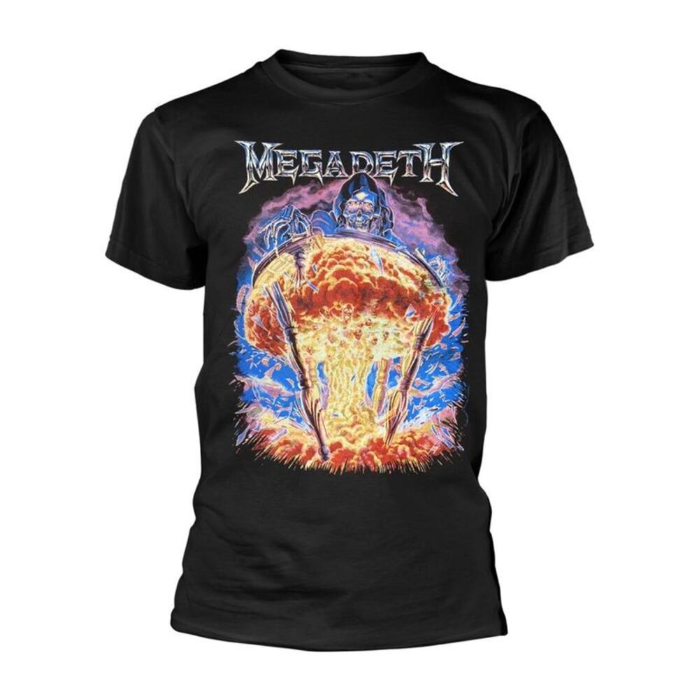Megadeth Unisex Adult Bomb Splatter T-Shirt / Black